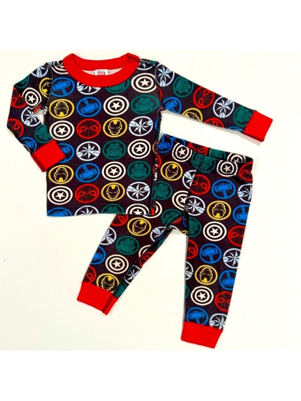 Hanna Andersson Marvel Pajamas Boys 2T 85 cm Avengers Long Johns Spiderman Thor